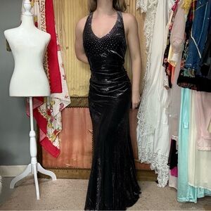 Vintage 90’s Onyx Nite Black Sparkle Dress